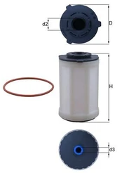 Kuro filtras KNECHT KX 655D