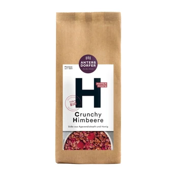 Traški granola su avietėmis, ekologiška