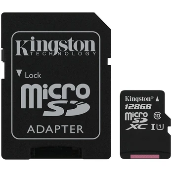 Kingston Canvas Select Plus microSDXC atminties kortelė, 128GB, UHS-I, U1, A1