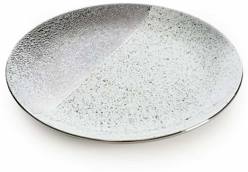 Dekoratyvinė lėkštė Milo 01, 31 cm, balta/pilka