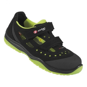 Apsauginiai sandalai MeneitoRitmo, juoda/geltona S1P ESD SRC 41, Sixton Peak