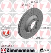 Stabdžių diskas ZIMMERMANN 460.4504.52 kaina