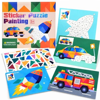 Numerical mosaic - gluing by numbers VEHICLES 8 pictures ZA6629 B