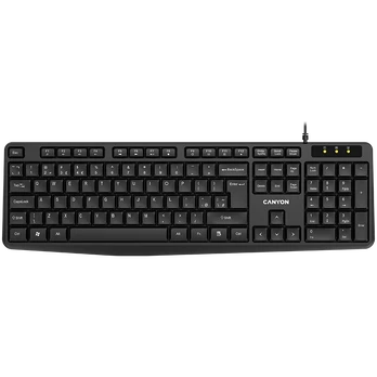 CANYON keyboard KB-1 EN Wired Black | CNE-CKEY01