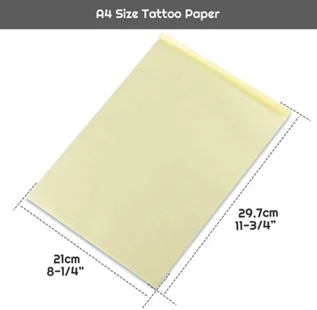 100 lapų tatuiruočių perkėlimo popierius, A4 formatas