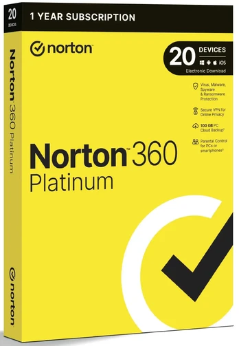 360 Platinum 100GB Anti-Virus 20PC 1Y
