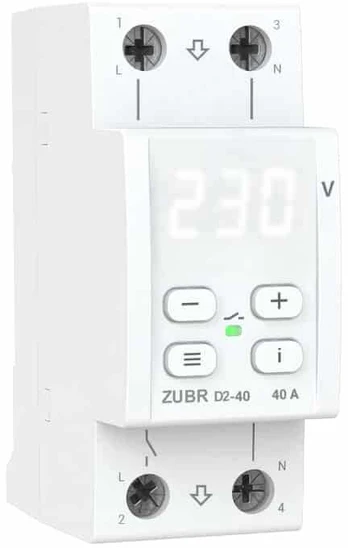 ZUBR D2-32 vienfazė įtampos apsaugos relė