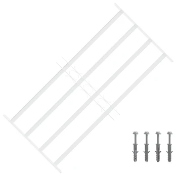 Saugumo grotelės langams su 4 kryžmėmis 3 pcs 63-114 cm