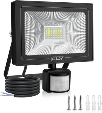 Cly Led prožektorius su judesio davikliu, 35w, 3000lm, 6500k