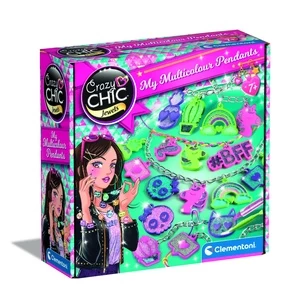Kūrybinis papuošalų rinkinys Clementoni Crazy Chic Multicolor Charms