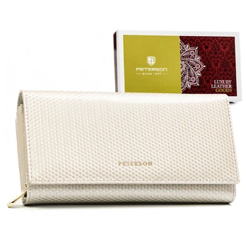 Leather wallet RFID PETERSON PTN 42100-SBR