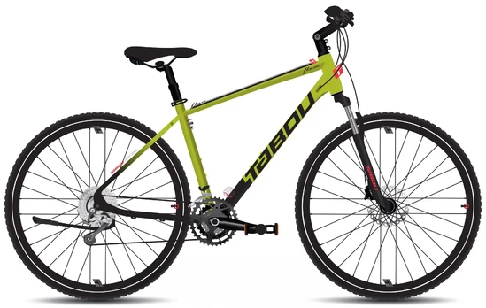 Dviratis Tabou Flow 4 23 juodas-lime-XL / 23" (Dydis: XL / 23")
