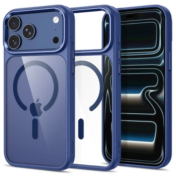 Dėklas TECH-PROTECT MAGMAT MAGSAFE CC IPHONE 17 PRO / 18 PRO DEEP Mėlynas/CLEAR