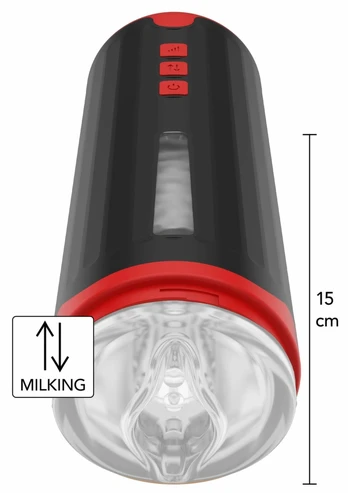 „Milking Master“ masturbatorius, juodas