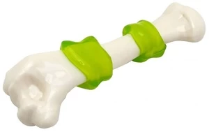Žaislas šuniui Gimborn Interactive Bacon Bone 60804, 17.8 cm, baltas/žalias, 17.8 cm