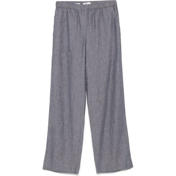 Kelnės moterims, Pilka, Mid rise casual pull on pant