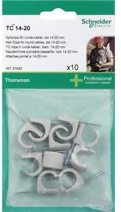 SCHNEIDER ELECTRIC Clips TC 14-20 2,0x35 grå - 10 stk