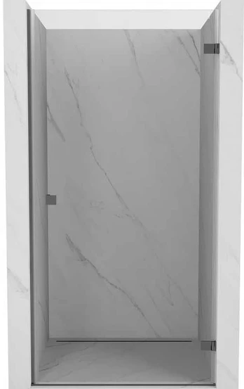 Dušo durys Mexen Lunar-B, dešinė, 85 cm, transparent/gun metal