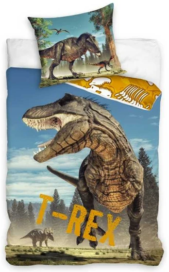 MCU Dinosaur 'T-REX' Sengetøj 135 x 200, 100 procent bomuld