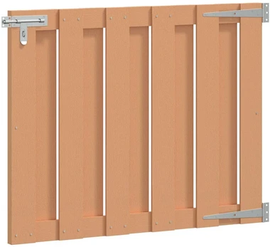 Sodo vartai 100 x 80 cm WPC ir aliuminis Ruda
