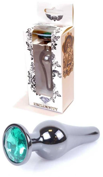 B Series Heavyfun Plug-Jewellery Dark Silver BUTT PLUG- Žalias