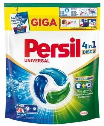 Skalbimo kapsulės Persil Discs Universal, 68WL