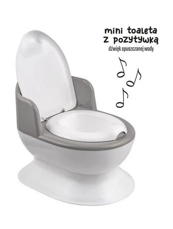 Todller's Potty - with sound - WHITE / GREY