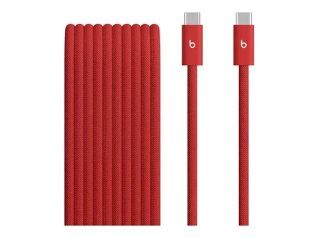 Beats 240W USB-C to USB-C Braided Cable (3 m ) - Rapid Red
