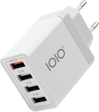 Olympia IOIO Ladegerät UL4 3xUSB-A3.1/1xUSB-A QC3.0 baltas
