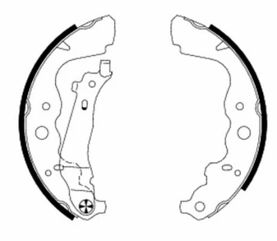 TEXTAR 91069300 Brake shoe set