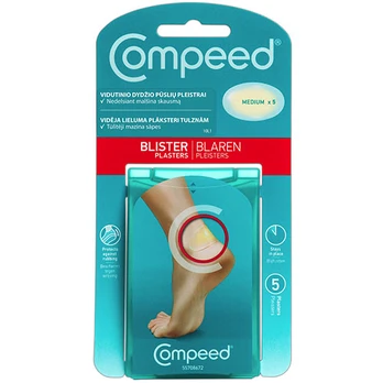 Kojų pūslių pleistrai, vidutiniai COMPEED, 5 vnt.