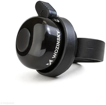 Wozinsky WDR-S2 Bicycle Bell for Aluminum Mechanical Bikes - Juodas