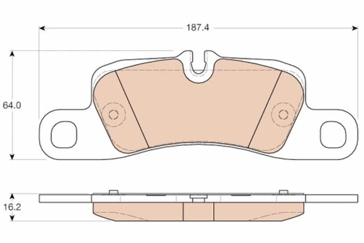 TRW GDB1962 Brake pad set