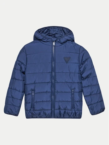 Guess Pūkinė striukė H4BJ10 WCFM0 Mėlyna Regular Fit