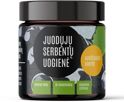 Juodųjų serbentų uogienė, 220g
