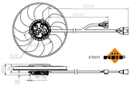 NRF NRF 470033 Radiator fan