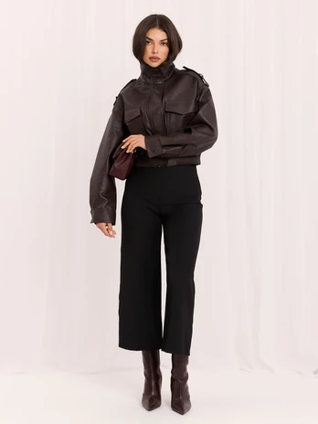 Italy Moda Striukė-IR-KR-XH2024.16-ciemny ruda