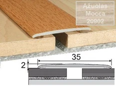 Profilis Effector A08 sujungimo, klijuojamas | ąžuolas Mocca 93 cm 35x2 mm