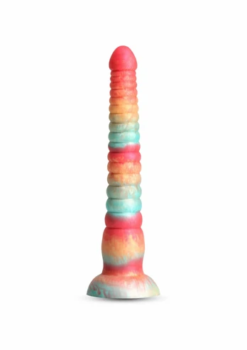 Colours Stacked 9 Inch Silicone Model, Tri-Colored, Satin Finish