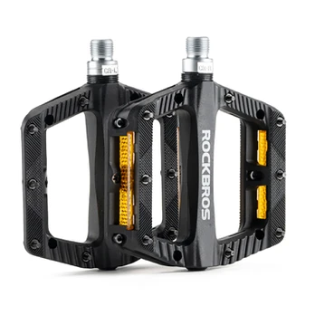 Rockbros BP2501 Reflective Nylon Bicycle Pedals - Juodas