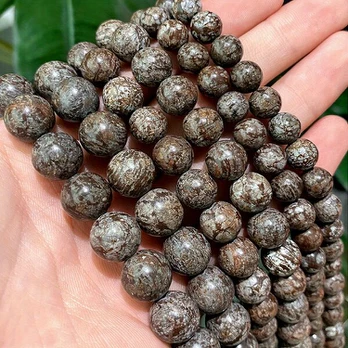 Karoliukai obsidianas, 6mm 59-62pcs