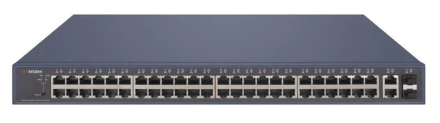 52 prievadų, 48 PoE prievadų komutatorius Hikvision DS-3E1552P-SI