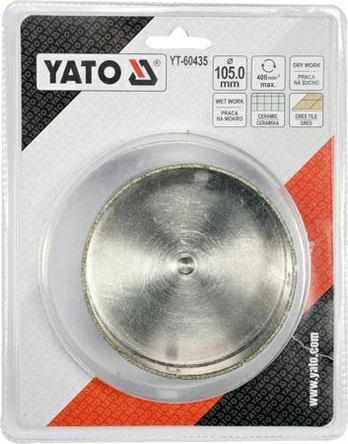 Deimantinė gręžimo karūna Yato YT-60435; 105 mm