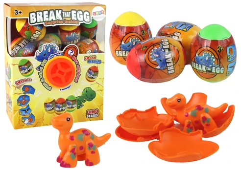 Figūrėlių rinkinys, dinozauras Break That Egg, 12 vnt.