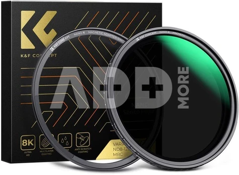 K&F Concept K&F 62MM NANO-X-Magnetic Variable ND8-128 filter