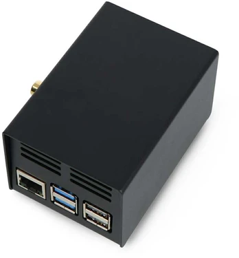 Dėklas, skirtas HiFiBerry ir Raspberry Pi 5 - plienas - juodas