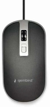 MOUSE USB OPTICAL BLACK/SILVER/MUS-4B-06-BS GEMBIRD