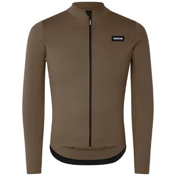 GripGrab EXPLR MerinoTech Thermal vyriški marškinėliai | Brown, L