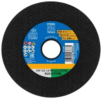 Atpjovimo diskas PFERD EHT125-1,0 PSF ALU+STONE