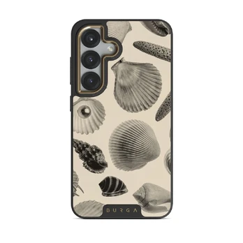 Shell Mosaic - Samsung Galaxy S25 Plus Case, Elite Dark (Magnetic) / Gold